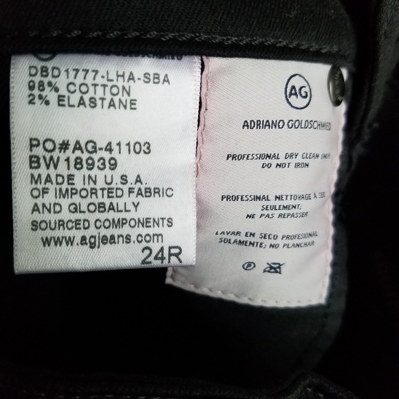 AG Adriano Goldschmied Farrah Leather size 24 NWT - Picture 8 of 8